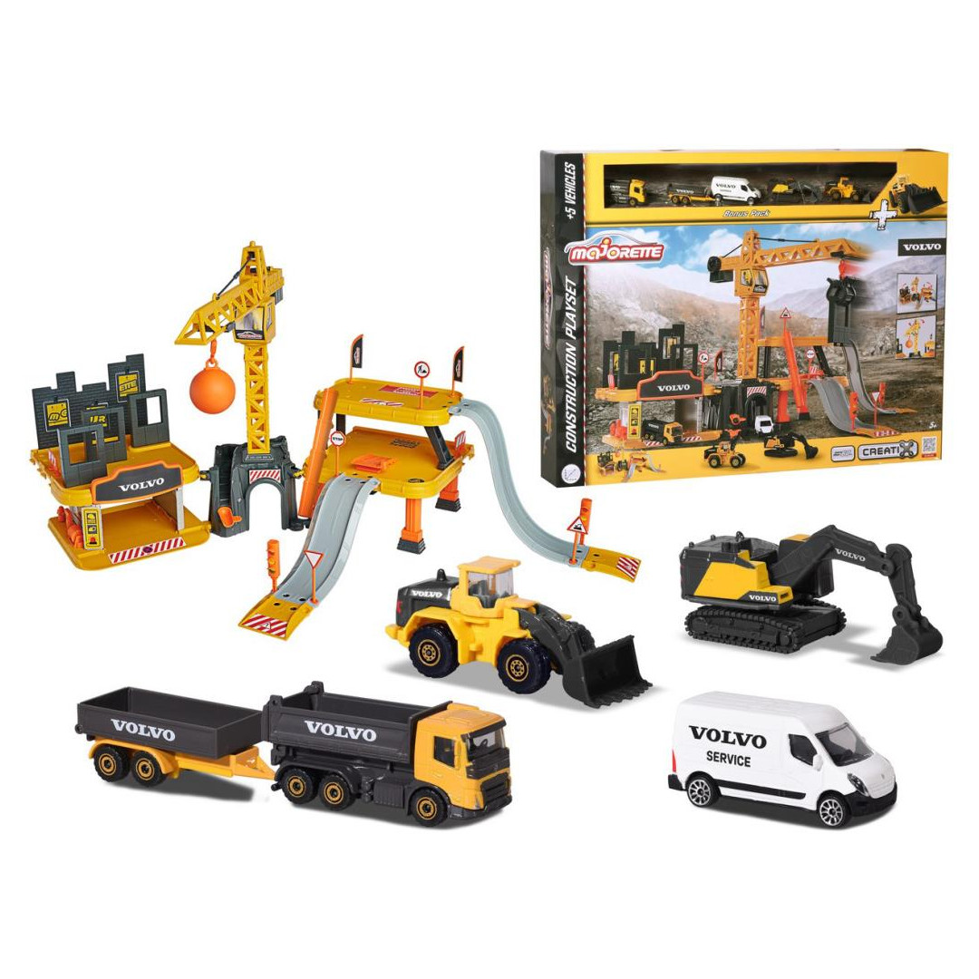 Majorette Creatix Volvo Construction 5 Vehicles Shop