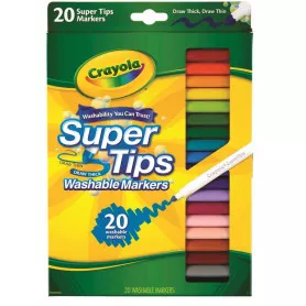CRAYOLA 20 COLOR WASHABLE MARKERS
