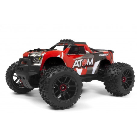 Maverick 1/18 Atom 4WD RC Monster Truck Red Afterpay - Main Image