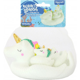 Unicorn Family Bath Toy Set