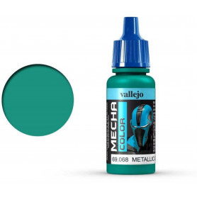 Vallejo 69068 Mecha Colour Metallic Green 17ml Acrylic Airbrush Paint