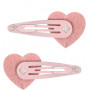 Pink Poppy - Pink Rhinestone Heart Hair Clip