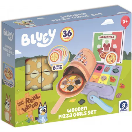 WOODEN PIZZA GIRLS SET