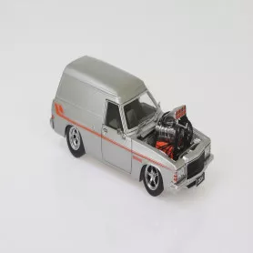 1:24 Silver Holden HZ Panel Van w/Supercharged LS Engine Fully Detailed Opening Doors, Bonnet and Tailgate Top