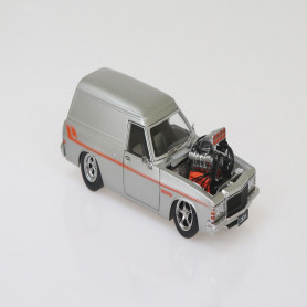 1:24 Silver Holden HZ Panel Van w/Supercharged LS Engine Fully Detailed Opening Doors, Bonnet and Tailgate Top