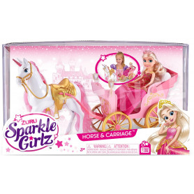 Sparkle Girlz Princess Doll with Horse & Carriage
