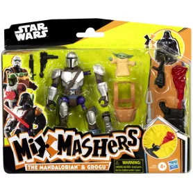 STAR WARS MIXMASHERS MANDO AND GROGU DLX FIGURE