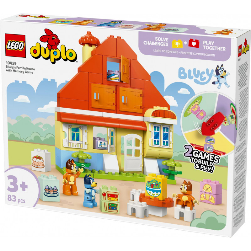 LEGO DUPLO Bluey's Family House with Memory Game 10459
