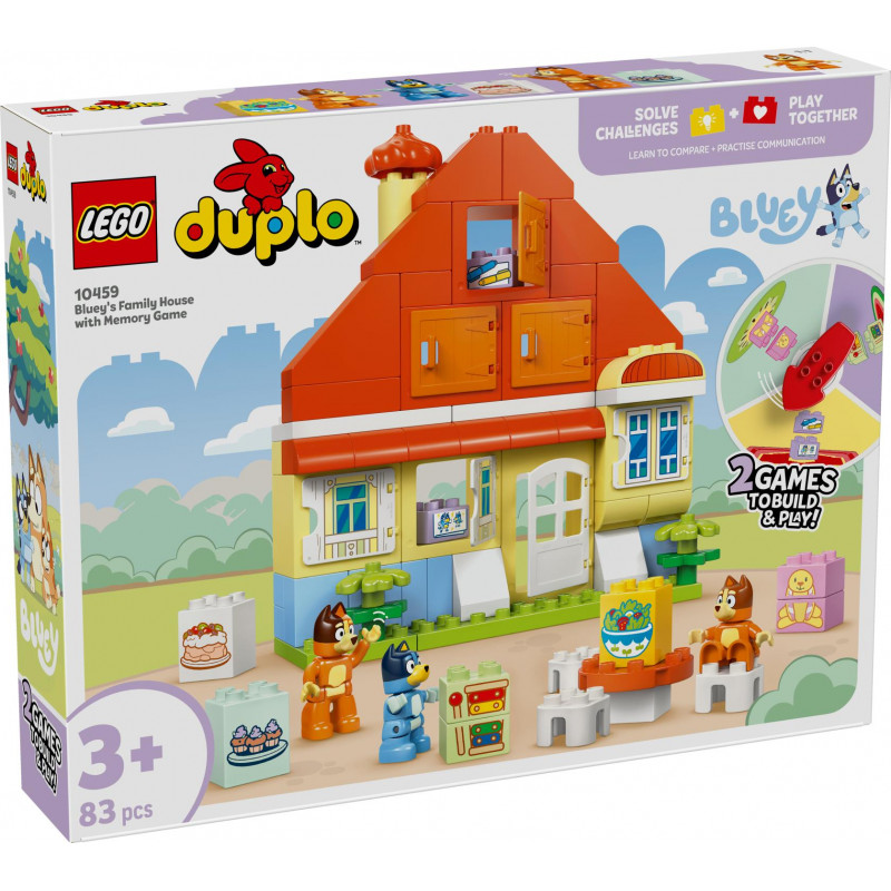 LEGO DUPLO Bluey's Family House with Memory Game 10459