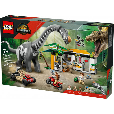 LEGO Jurassic World Raptor Titanosaurus Tracking Mission
