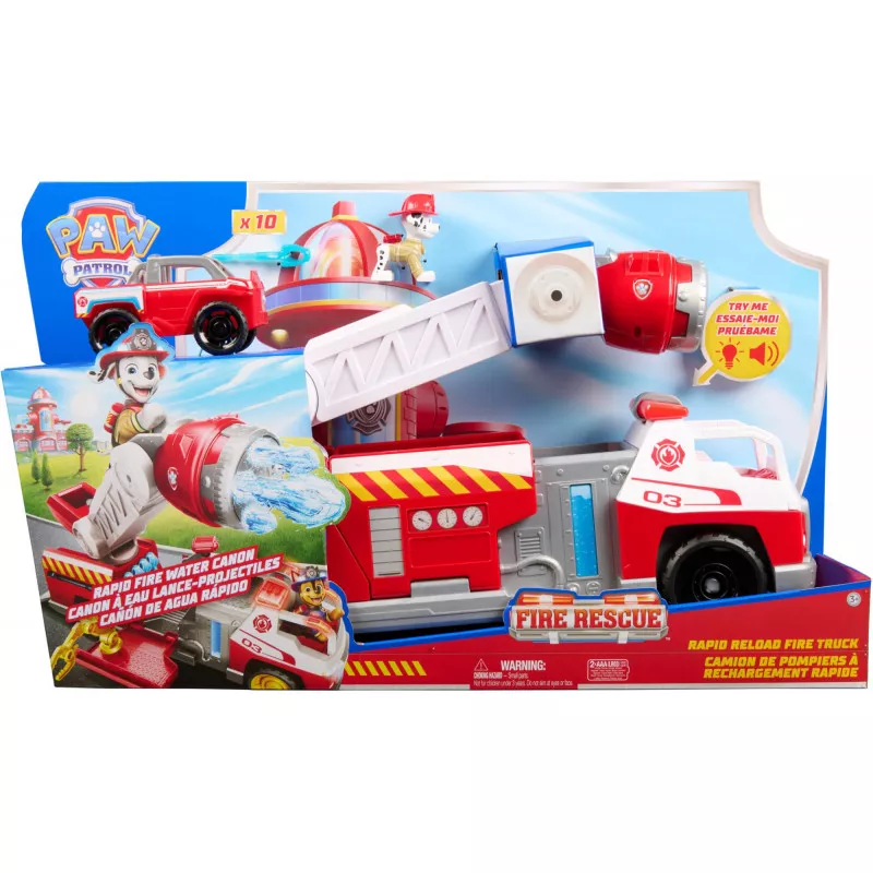 PAW PATROL Fire Rescue - Rubbles Rettungs-Truck Mit Figur & Geschossen