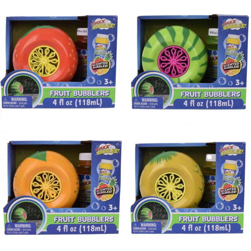Maxx Bubbles Fruit Bubble Blower - Maxx Bubbles Fruit Bubble Blower