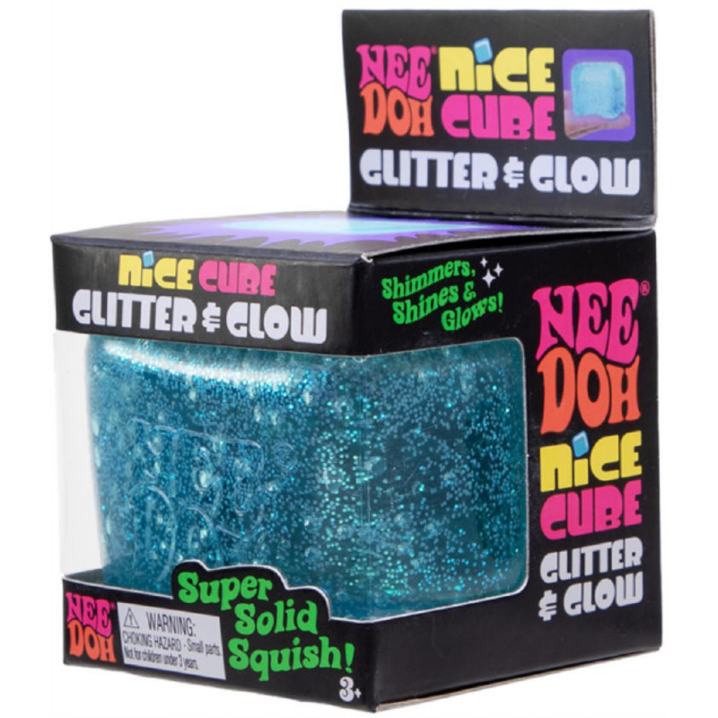 Schylling Nice Cube Glitter Glow Nee Doh Afterpay