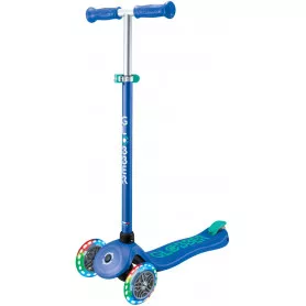 Globber PRIMO PLUS with Lights - Navy Blue/ Emerald Green