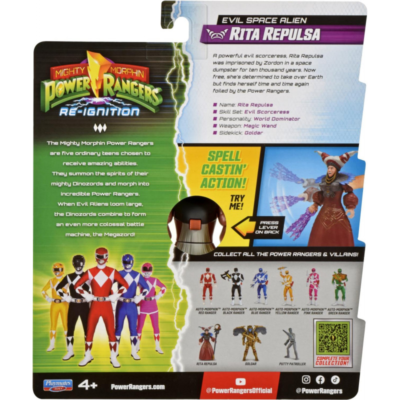 Power Rangers Auto-Morphin Ranger Figure Rita Repulsa
