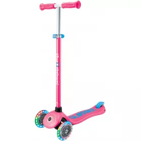 Globber PRIMO PLUS with Lights - Fuchsia Pink / Sky Blue