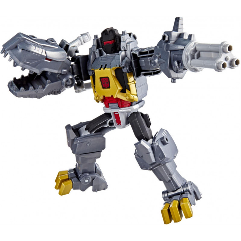 Transformers-speelgoed CYBERWORLD Grimlock Chomp & Battle, actiefiguur van 22,5 cm, 6