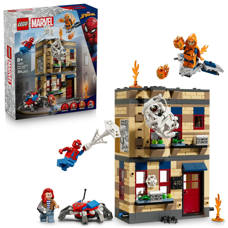 LEGO Marvel Peter Parker’s Apartment Super Hero Battle Building Toy 76317