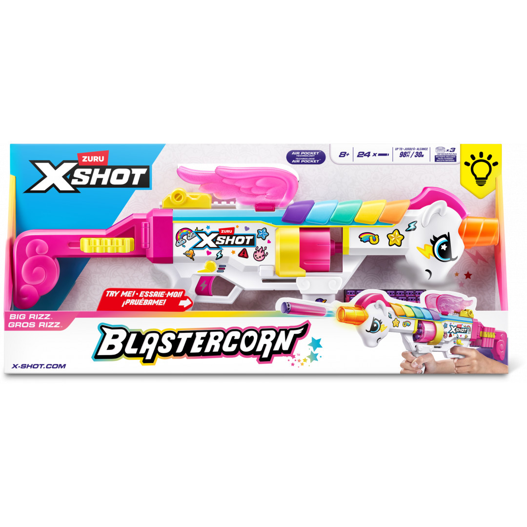 Zuru Xshot Blastercorn Rizz Master With 24 Darts - Afterpay
