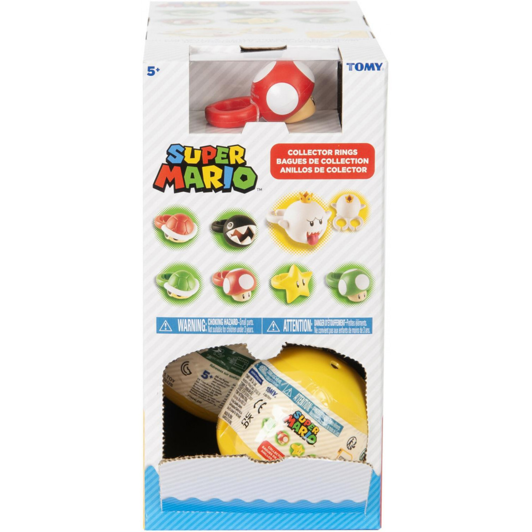 Red Rounded Mario Text Capsule Super Mario Collector Ring Capsule - Afterpay Available!