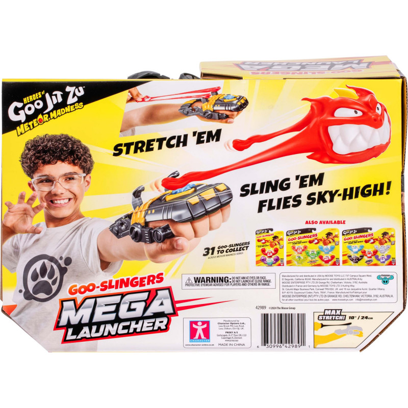 Heroes Of Goo Jit Zu - Méga Lanceur Meteor Madness - 3 Héros Exclusifs, Extensibles