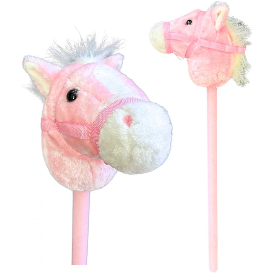 Pink Bridled 78Cm Plush Hobby Horse Afterpay Available!