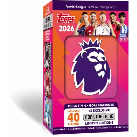 Topps 2026 Premier League Mega Tin Afterpay Available!
