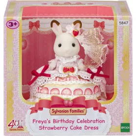 Sylvanian Families - Freya's Birthday Strawberry Cake Dress