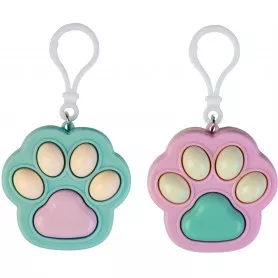 Fidget Keychain Cat Paw Click