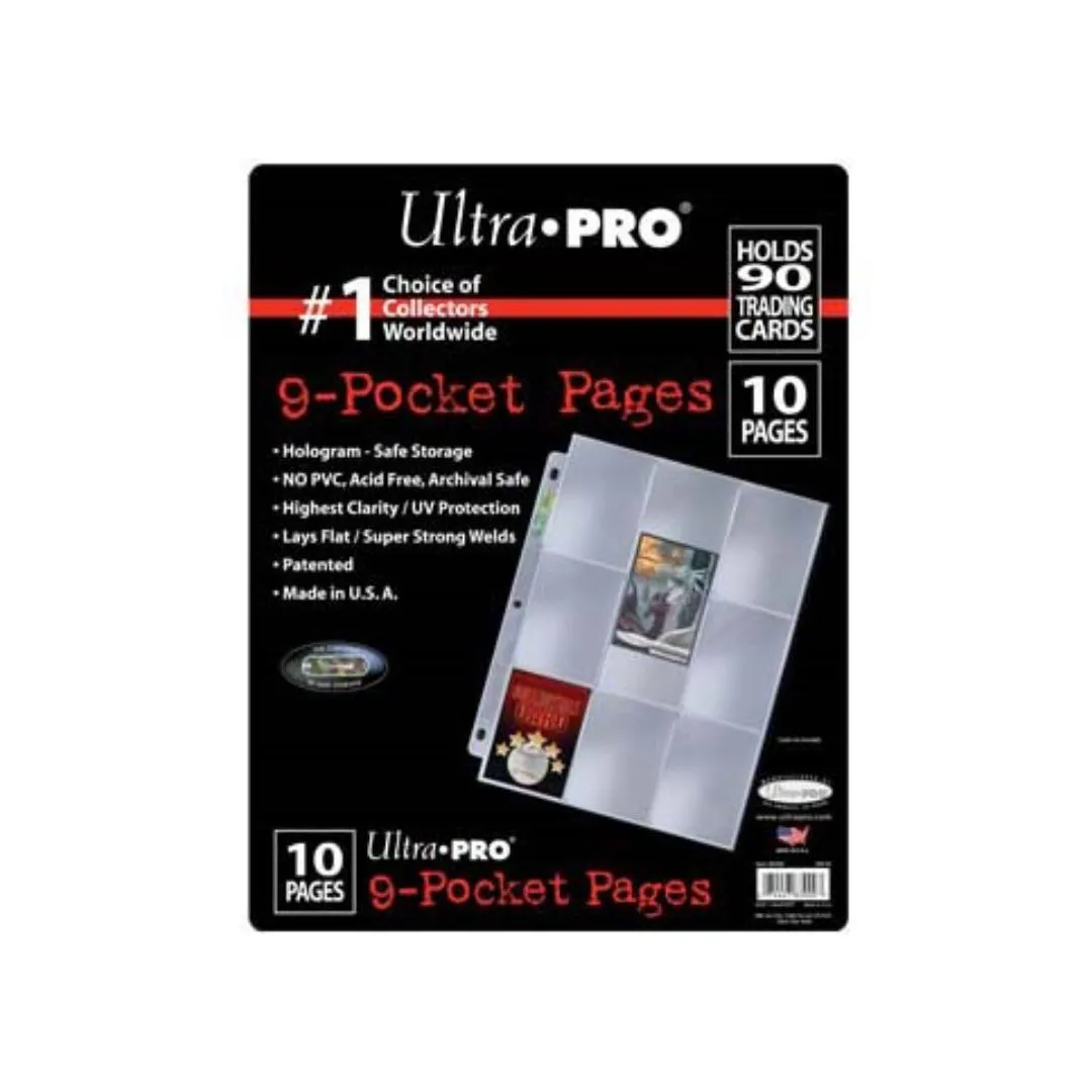 Card Cataligue Ultra Pro - 9-Pocket Trading Card Page 10 Pack - Afterpay