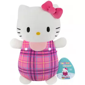 SQK 10in Hello Kitty HugMees Plaid