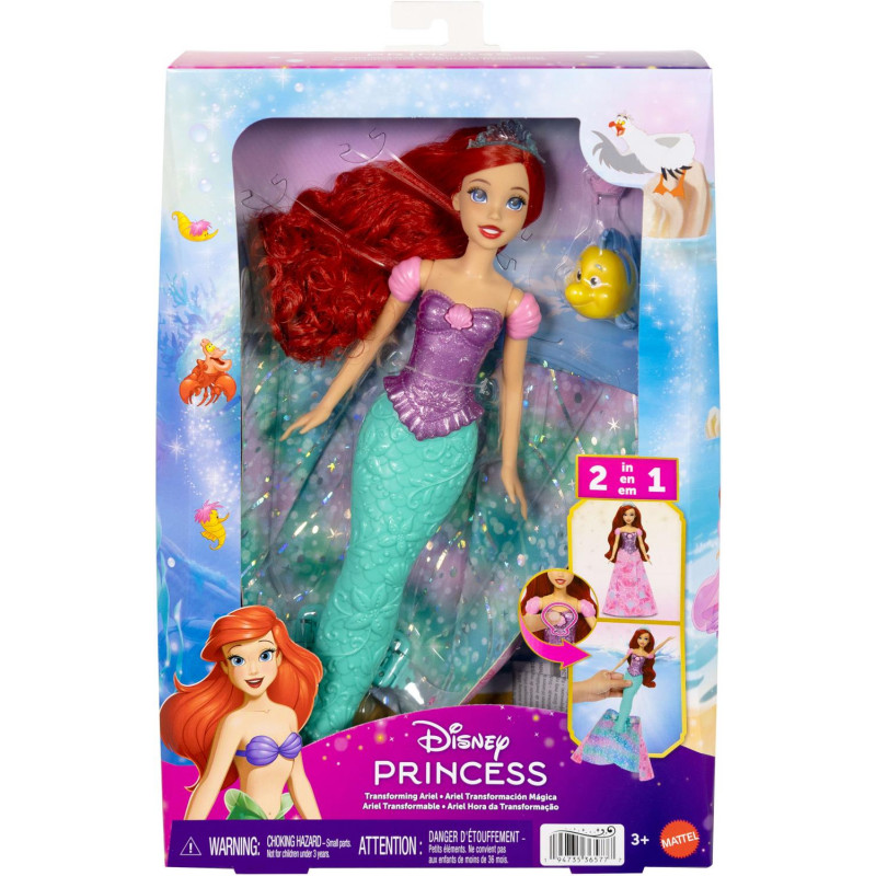 Disney Princess Ariel Transformation Doll - Afterpay
