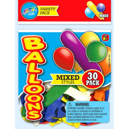 30 Mixed Balloons