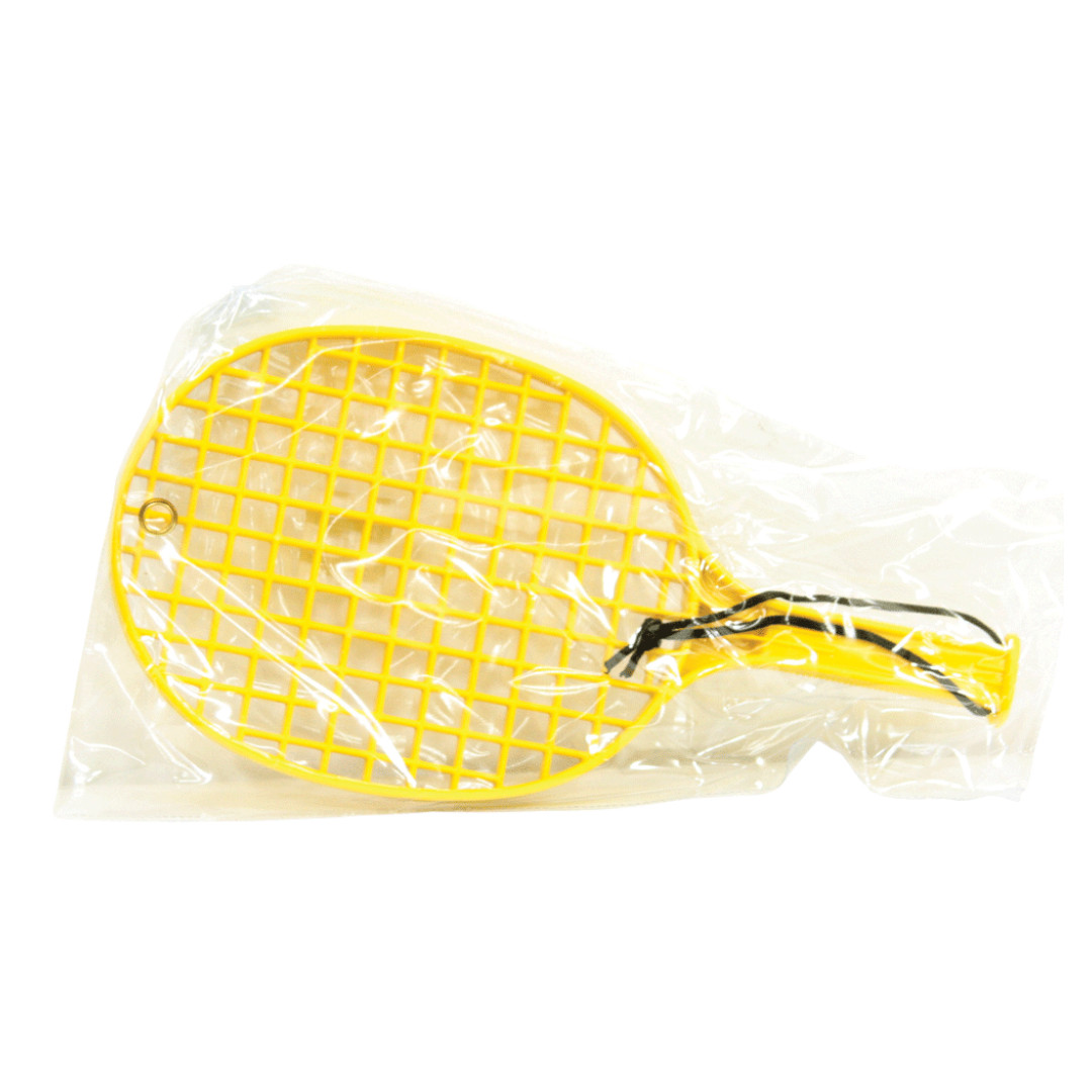 Yellow Plastic Tennis Racket Mr Toys Toyworld