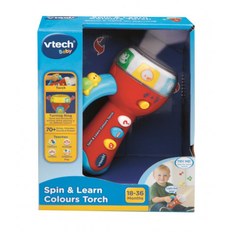 VTech Baby Spin & Learn Colours Torch