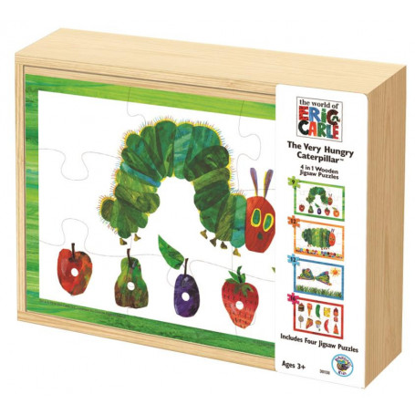 Very Hungry Caterpillar 4 In 1 Wooden Puzzle Box