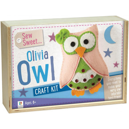 Sew Sweet: Olivia Owl Wooden Box