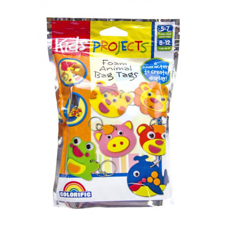 Kids Projects Impulse Foam Animal Bag Tags