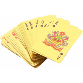Playing Cards Gold Coated