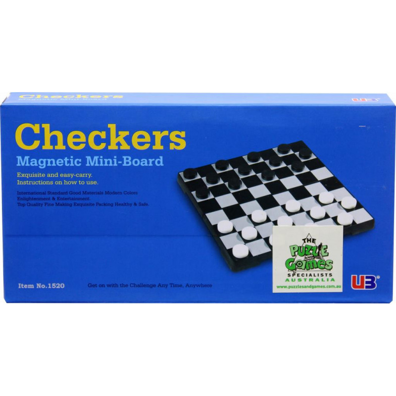 Colbert Checkers Mini Magnetic Mini Board Checkers - Afterpay Available!