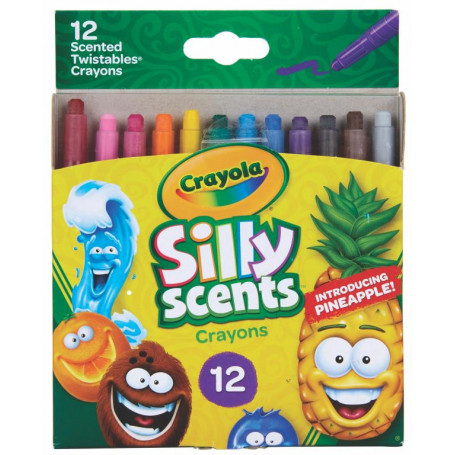 12 Silly Scents Mini Twistable Crayons