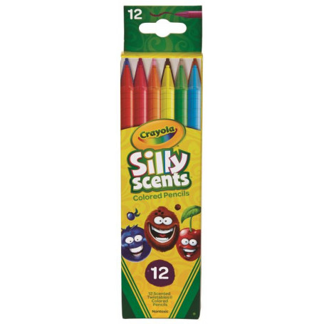 12 Silly Scents Twistable Colored Pencils