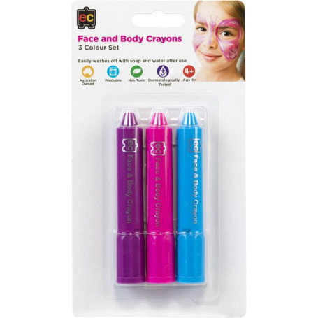 Face And Body Crayons Set Of 3
