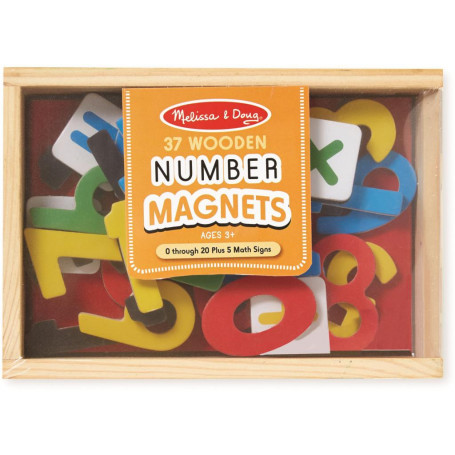 Melissa & Doug 37 Wooden Number Magnets