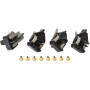 Scalextric Guide Blade - Black (4) + 8 Eyelets