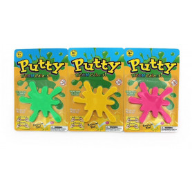 Bouncing Putty - Neon Colours On Card - 8G