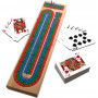 Classic Wood Cribbage With Cards