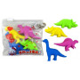 4pc Mini Dinosaur Erasers In Bag