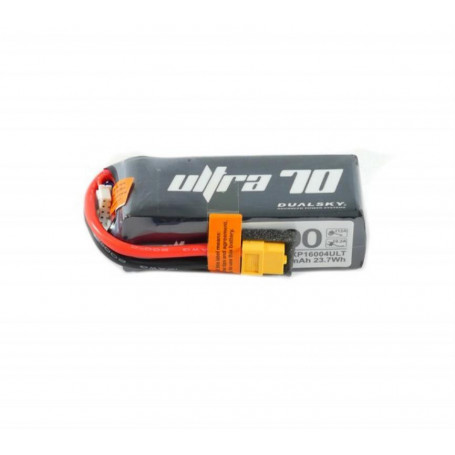 Dualsky Ultra 70 Li-Po Battery, 1600mAh 4S 70C, Xt60 Connector