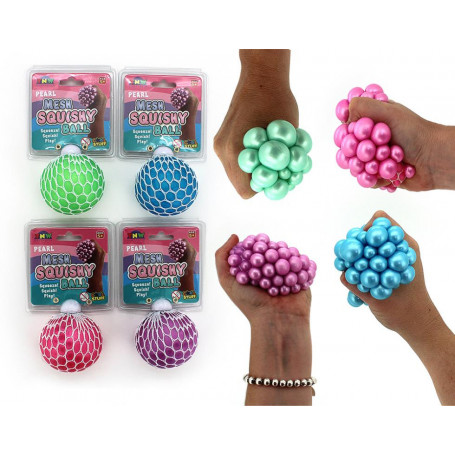 Squeeze 60mm Pearl Pus Ball- Assorted